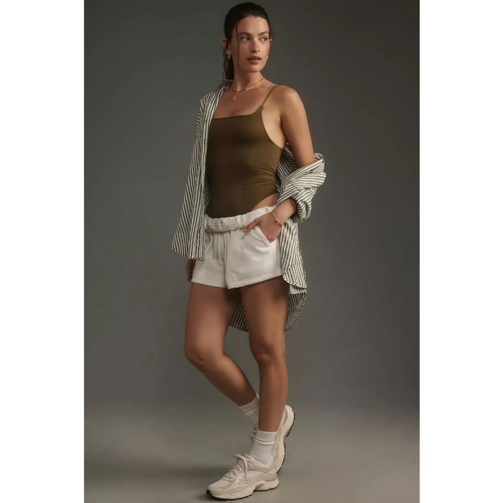 Anthropologie The Renna Seamless Square-Neck Thong Bodysuit